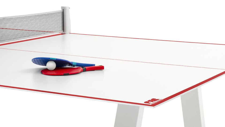 GRASSHOPPER OUTDOOR - Rectangular Ping pong table by Fas Pendezza