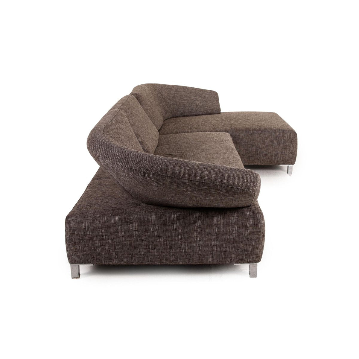 Gray Fabric Butterfly Corner Sofa by Ewald Schillig