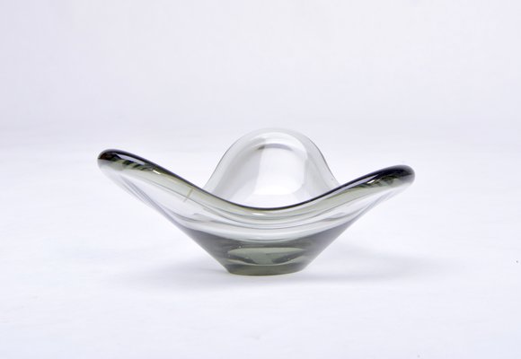 Gray Glass Bowl by Per Lütken for Holmegaard, 1960s-FN-553169