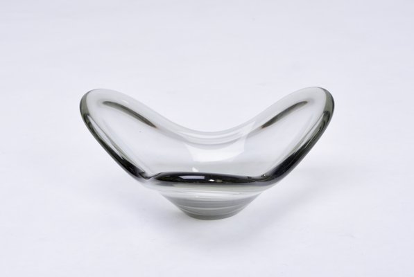 Gray Glass Bowl by Per Lütken for Holmegaard, 1960s-FN-553169