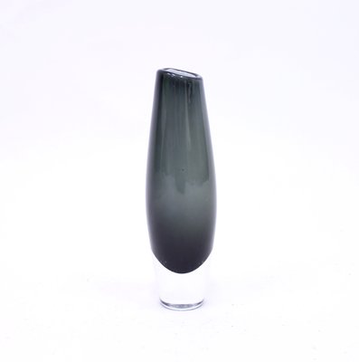 Gray Glass Vase by Sven Palmqvist for Orrefors, 1950s-KQ-877334