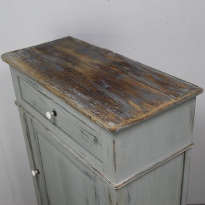 Gray Painted Cabinet, 19th Century-NE-1054409