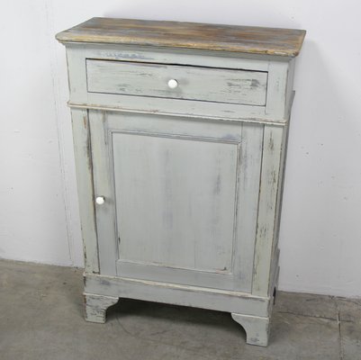 Gray Painted Cabinet, 19th Century-NE-1054409