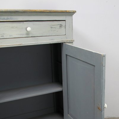 Gray Painted Cabinet, 19th Century-NE-1054409