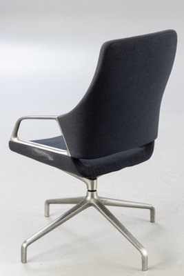 Gray Rotating Conference Chair in Aluminum from Wilkhahn, 2012-HJY-1716647