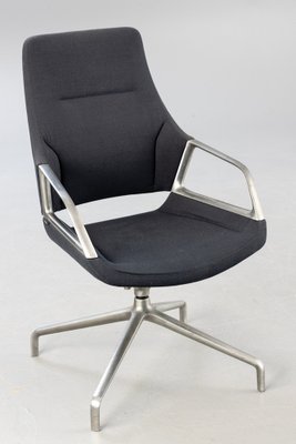 Gray Rotating Conference Chair in Aluminum from Wilkhahn, 2012-HJY-1716647