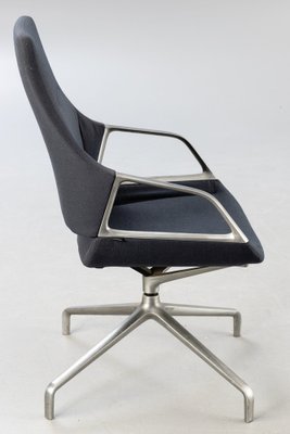 Gray Rotating Conference Chair in Aluminum from Wilkhahn, 2012-HJY-1716647