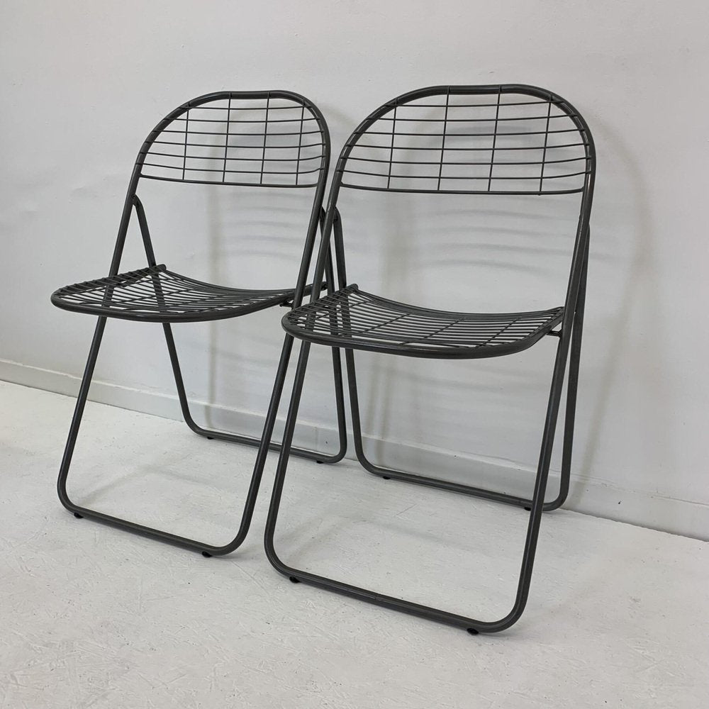 Gray Wire Chair by Niels Gammelgaard for IKEA, 1970s-BGP-975136