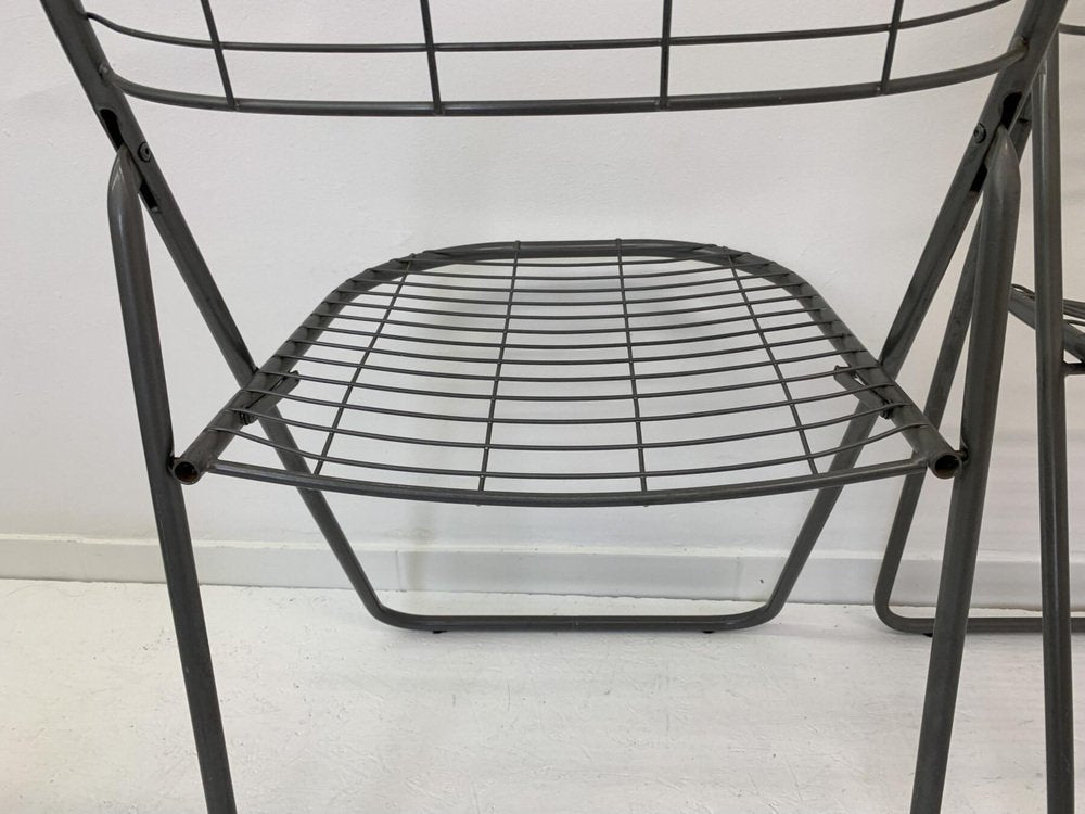 Gray Wire Chair by Niels Gammelgaard for IKEA, 1970s-BGP-975136