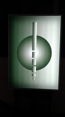 Green Acrylic Glass Sconce, 2000s-OHK-604732