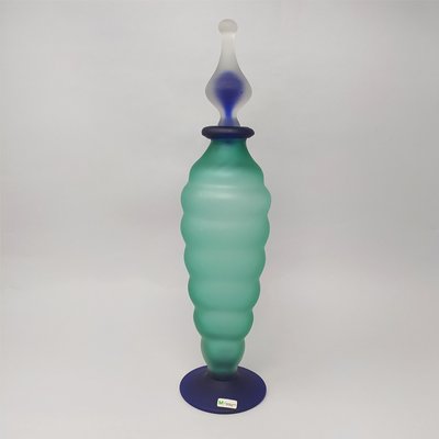 Green and Blue Bottle in Murano Glass by Michielotto, 1970s-QGR-875918