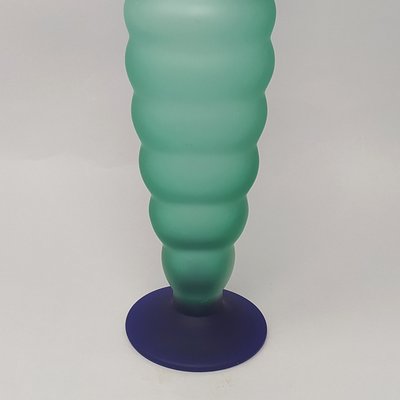 Green and Blue Bottle in Murano Glass by Michielotto, 1970s-QGR-875918