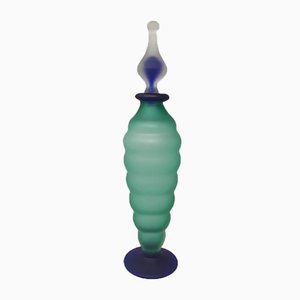 Green and Blue Bottle in Murano Glass by Michielotto, 1970s-QGR-875918