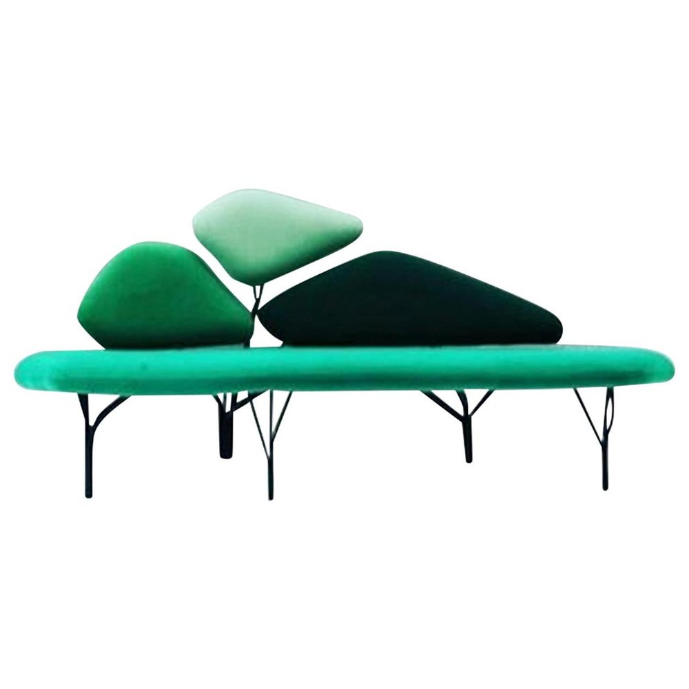 Green Borghese Sofa by Noé Duchaufour Lawrance