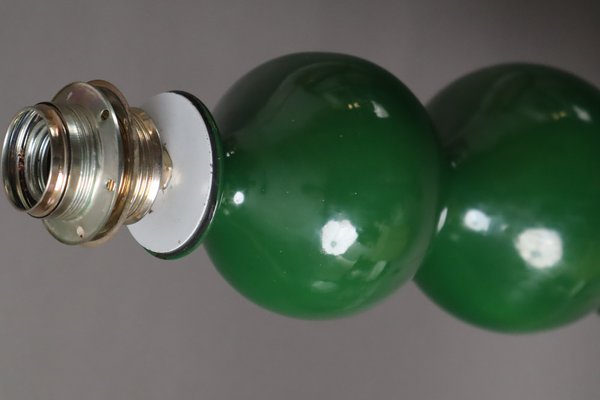 Green Bubble Ceramic Lamp from Kaiser Leuchten, 1960s-ESB-1722556