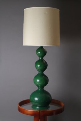 Green Bubble Ceramic Lamp from Kaiser Leuchten, 1960s-ESB-1722556