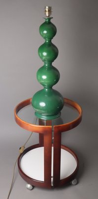 Green Bubble Ceramic Lamp from Kaiser Leuchten, 1960s-ESB-1722556