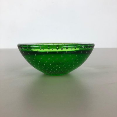 Green Bullicante Murano Glass Bowl or Ashtray, Italy, 1970s-QZ-1053168