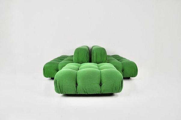 Green Camaleonda Sofa by Mario Bellini for B&B Italia, 1970s, Set of 5-HFM-1790317