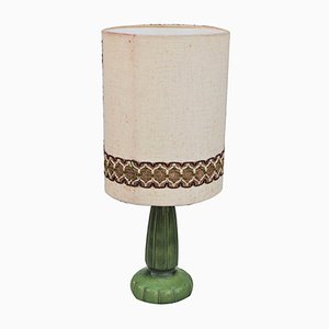 Green Ceramic Table Lamp, 1950s-KNM-845108