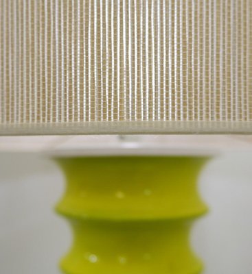 Green Ceramic Table Lamp, 1970s-FGA-1419097