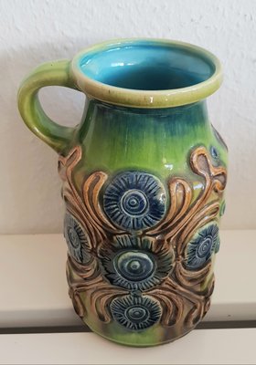 Green Ceramic Vase from Bay Keramik, 1970s-QDP-828769