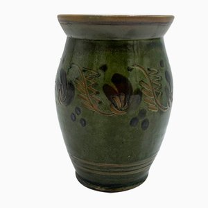 Green Ceramic Vase from Rzut Toruń, Poland, 1960s-BXB-1057098