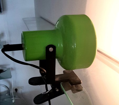 Green Clamping Lamp, 1970s-QDP-1293420