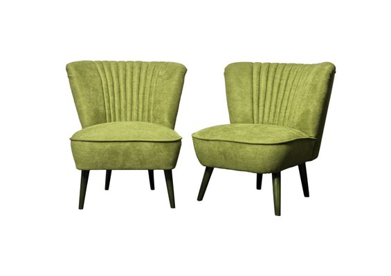 Green Cocktail Chairs, 1950s, Set of 2-OXJ-699269