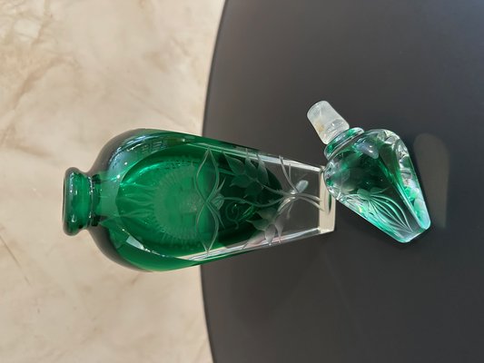 Green Crystal Glass Bottle-BFK-1706338