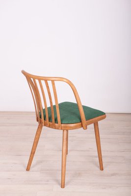 Green Dining Chairs by Antonín Šuman for TON, 1960s, Set of 4-NIT-623480