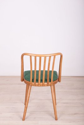 Green Dining Chairs by Antonín Šuman for TON, 1960s, Set of 4-NIT-623480