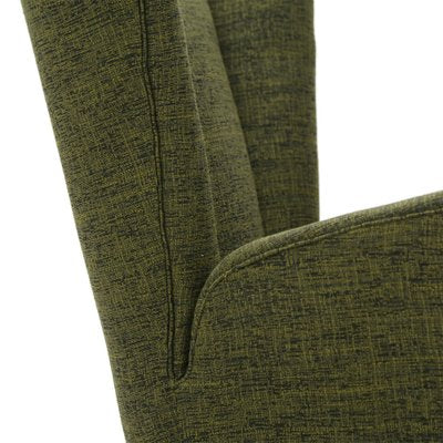 Green Fabric Armchairs, 1940s, Set of 2-EZ-1172197