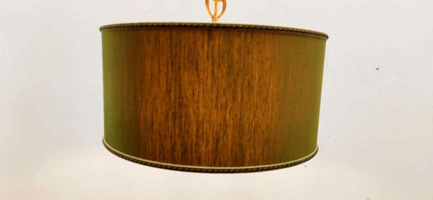 Green Fabric & Gold Silk Cable Suspension Light-QLH-1187851