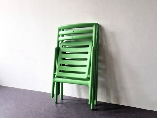 Green Folding Air Chairs by Jasper Morrison for Magis, Italy, 2000s, Set of 2-NV-1782476