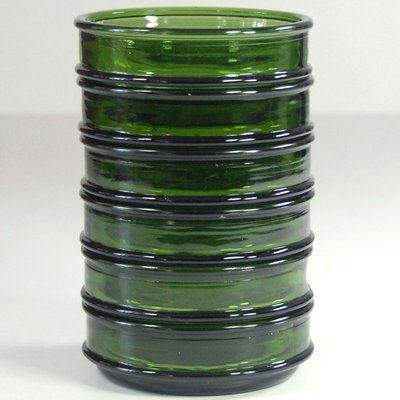 Green Glass Bowls from Nissen, Denmark, 1970s, Set of 6-GIW-987991