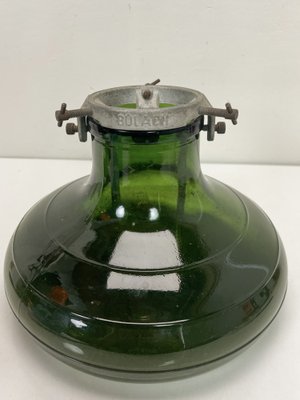 Green Glass Christmas Tree Stand from Bulach of Switzerland, 1930s-WZZ-1740232