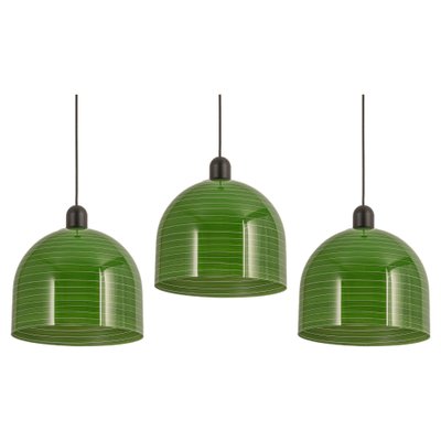 Green Glass Pendant Light by Peill Putzler, Germany, 1970-UGR-1308843