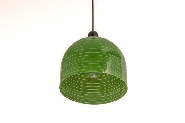 Green Glass Pendant Light by Peill Putzler, Germany, 1970-UGR-1308843