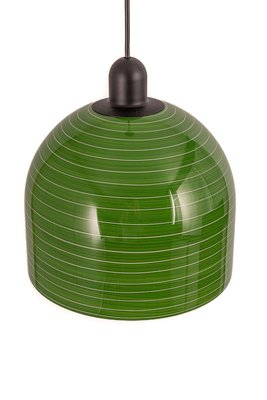 Green Glass Pendant Light by Peill Putzler, Germany, 1970-UGR-1308843