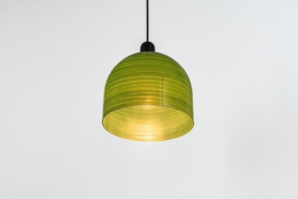 Green Glass Pendant Light by Peill Putzler, Germany, 1970-UGR-1308843