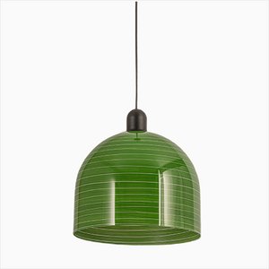 Green Glass Pendant Light by Peill Putzler, Germany, 1970-UGR-1308843