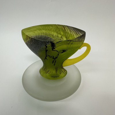 Green Glass Teacup by Kjell Engman for Kosta Boda, Sweden, 1980s-BGP-1764885