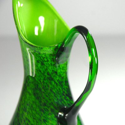 Green Glass Vase from Murano, 1970s-GIW-1162447