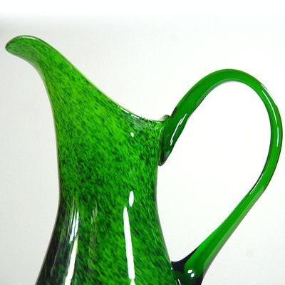 Green Glass Vase from Murano, 1970s-GIW-1162447