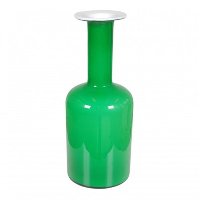 Green Glass Vase from Otto Brauer Holmegaard-MTD-1400047