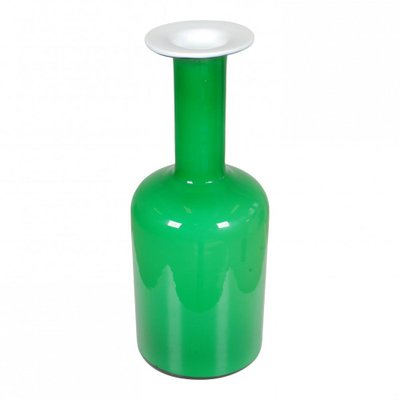 Green Glass Vase from Otto Brauer Holmegaard-MTD-1400047