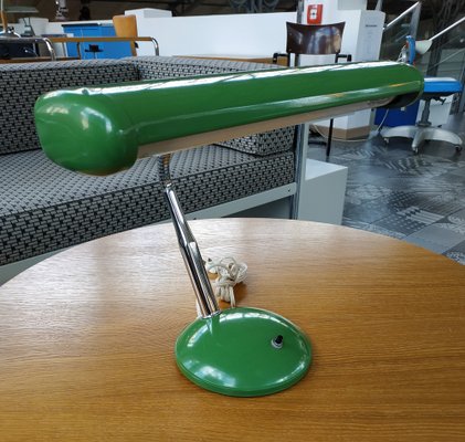 Green Gooseneck Desk Lamp from Keystone, USA, 1950s-QUC-962600