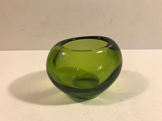 Green Heart Glass Vase by Per Lütken for Holmegaard, 1950s-LCR-550574