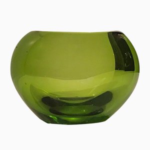 Green Heart Glass Vase by Per Lütken for Holmegaard, 1950s-LCR-550574